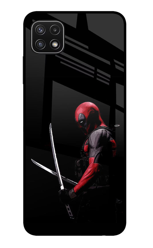 Deadpool Samsung A22 5G Glass Case