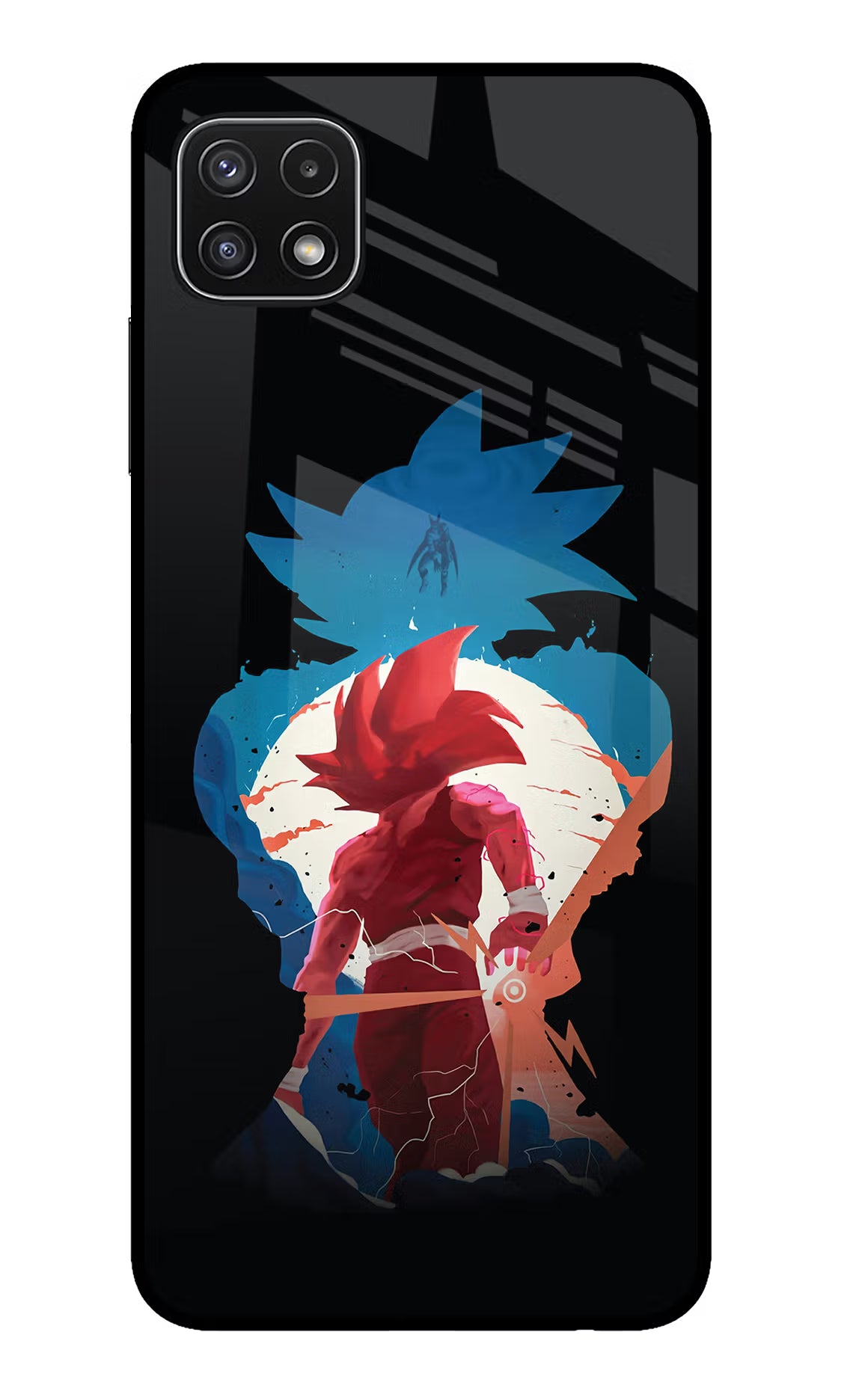 Goku Samsung A22 5G Glass Case Back Cover by Casekaro