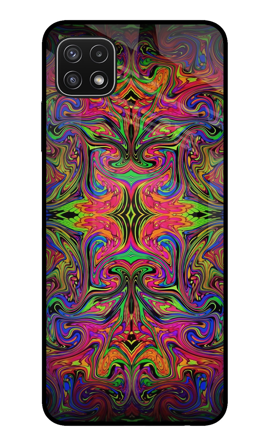 Psychedelic Art Samsung A22 5G Glass Case