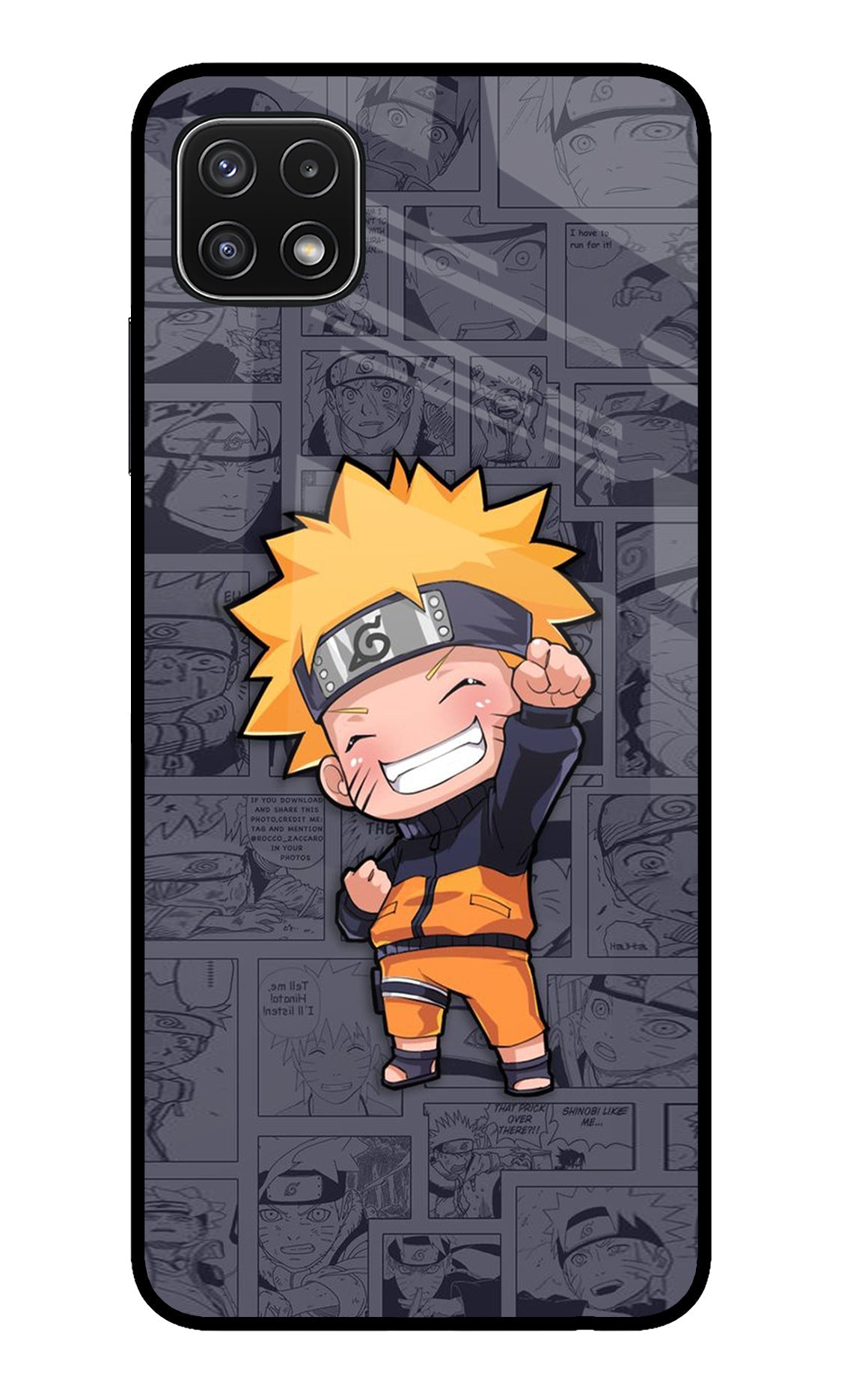 Chota Naruto Samsung A22 5G Glass Case