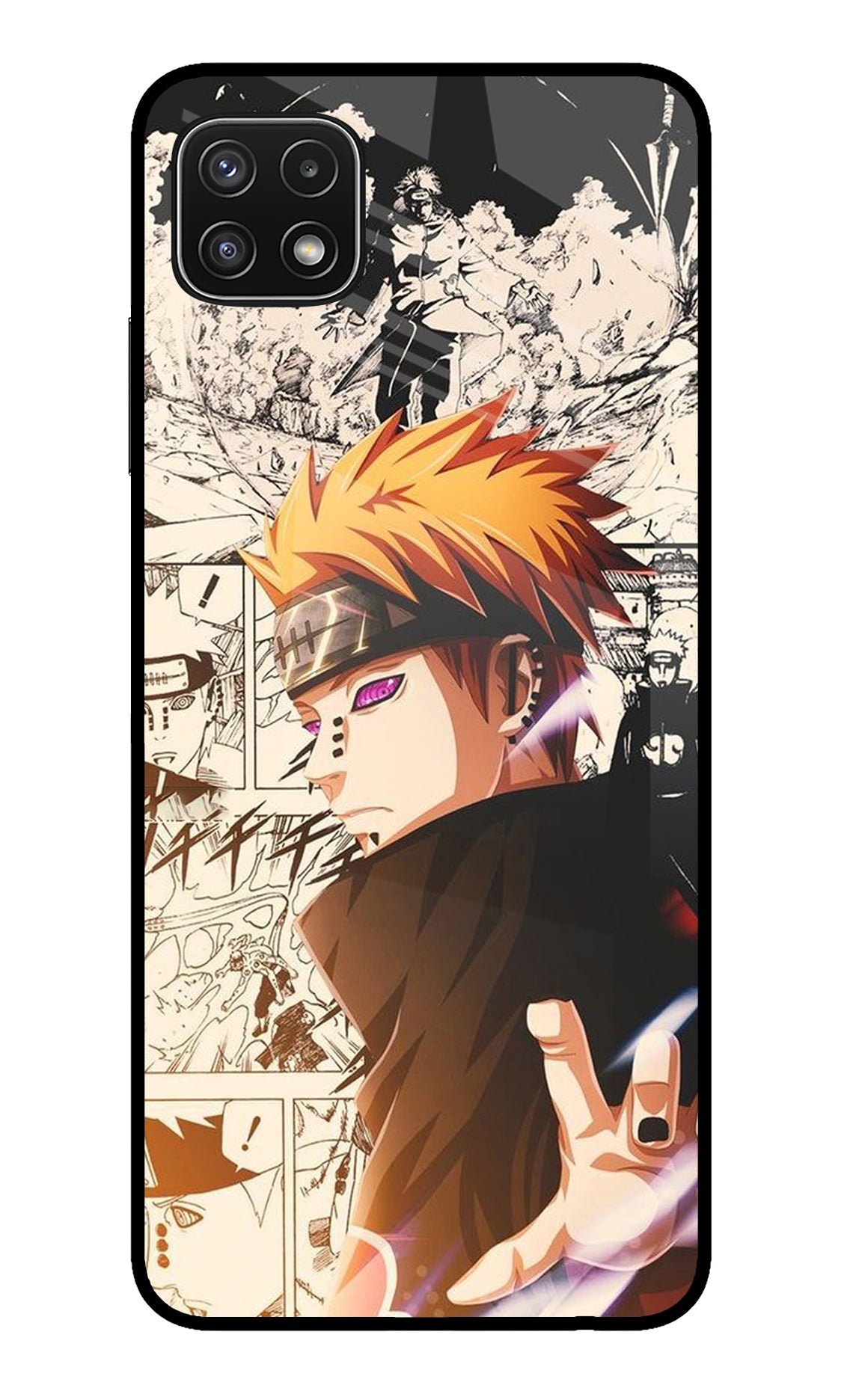 Pain Anime Samsung A22 5G Glass Case