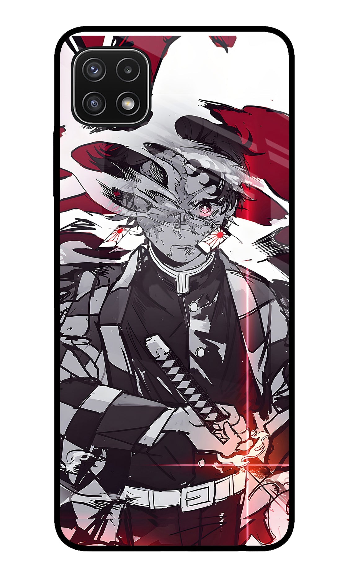 Demon Slayer Samsung A22 5G Glass Case