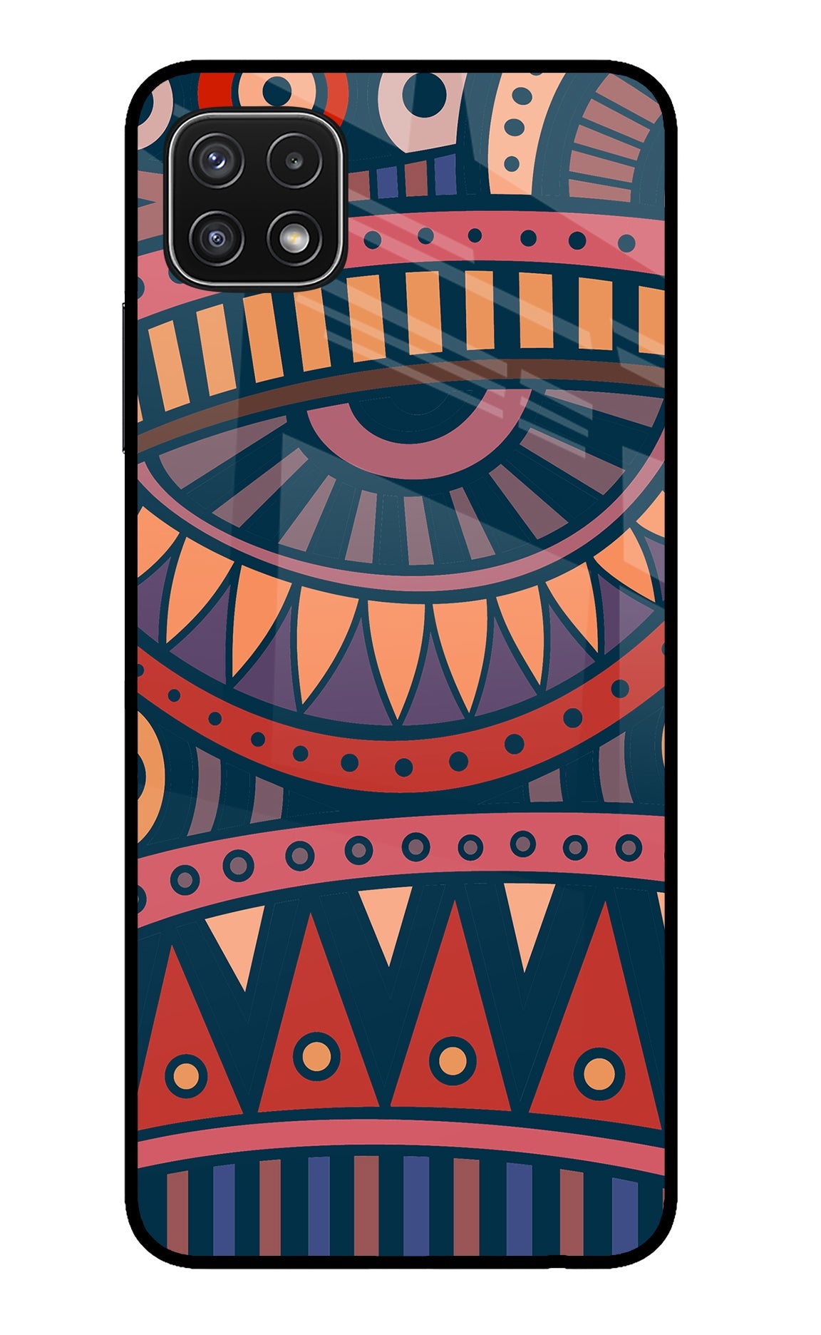 African Culture Design Samsung A22 5G Glass Case