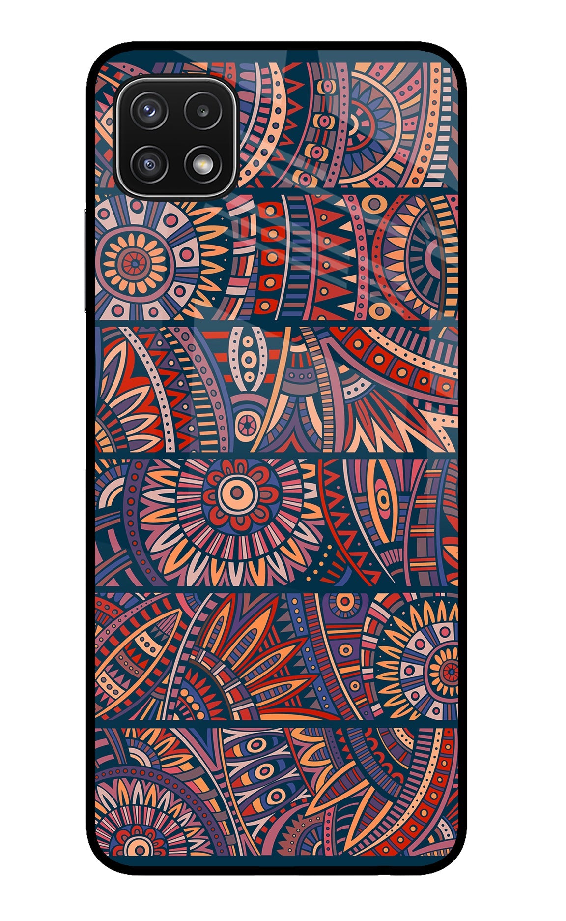 African Culture Design Samsung A22 5G Glass Case