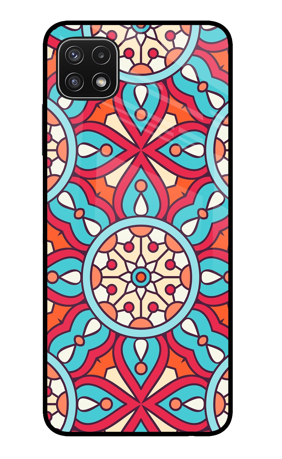 Mandala Geometric Samsung A22 5G Glass Case