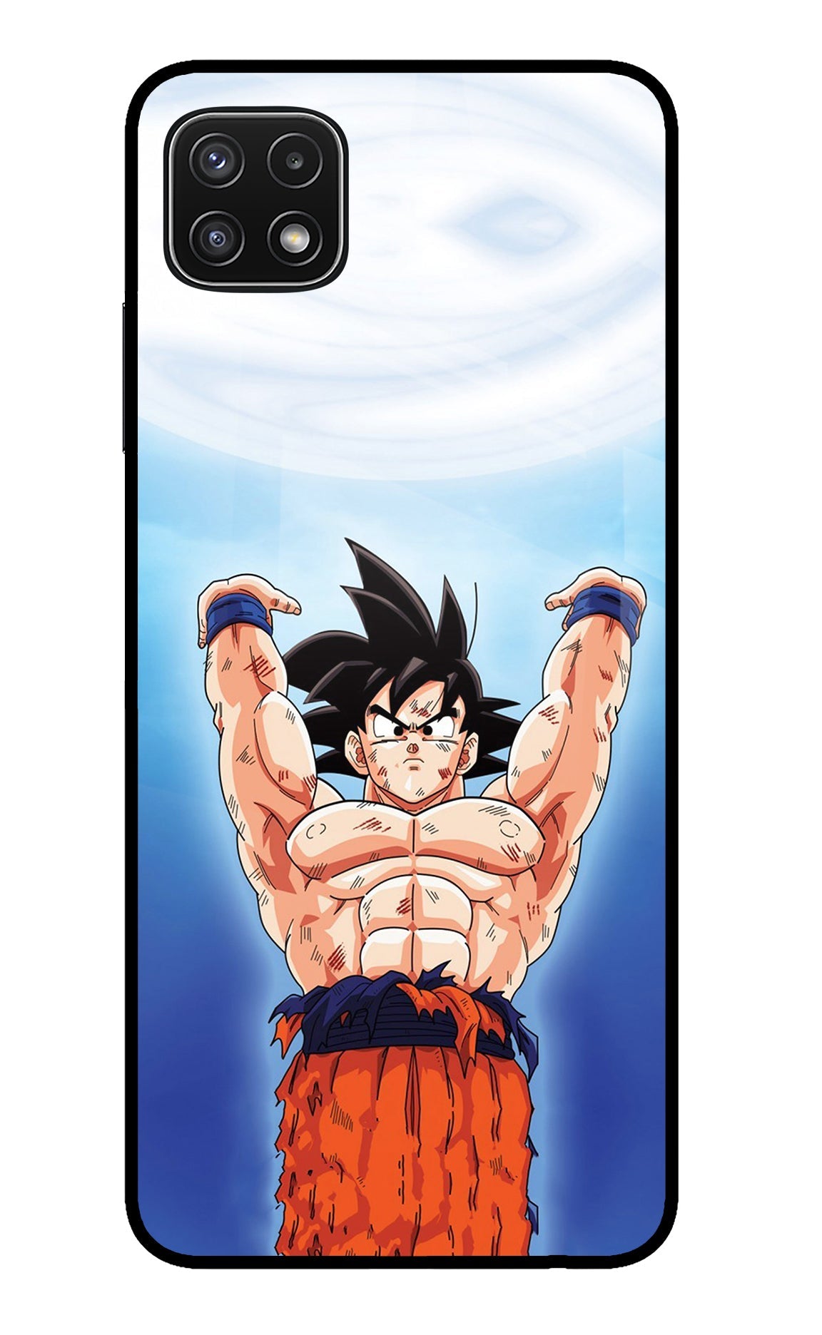 Goku Power Samsung A22 5G Glass Case