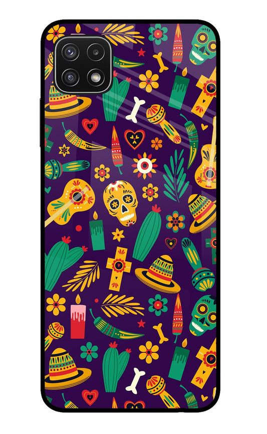 Mexican Artwork Samsung A22 5G Glass Case