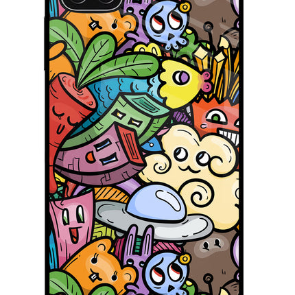 Veggie Doodle Samsung A22 5G Glass Case