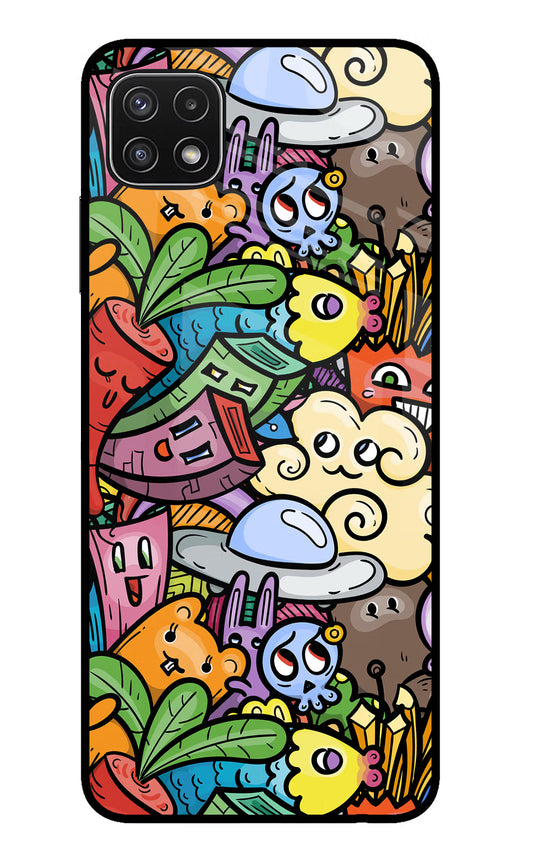 Veggie Doodle Samsung A22 5G Glass Case