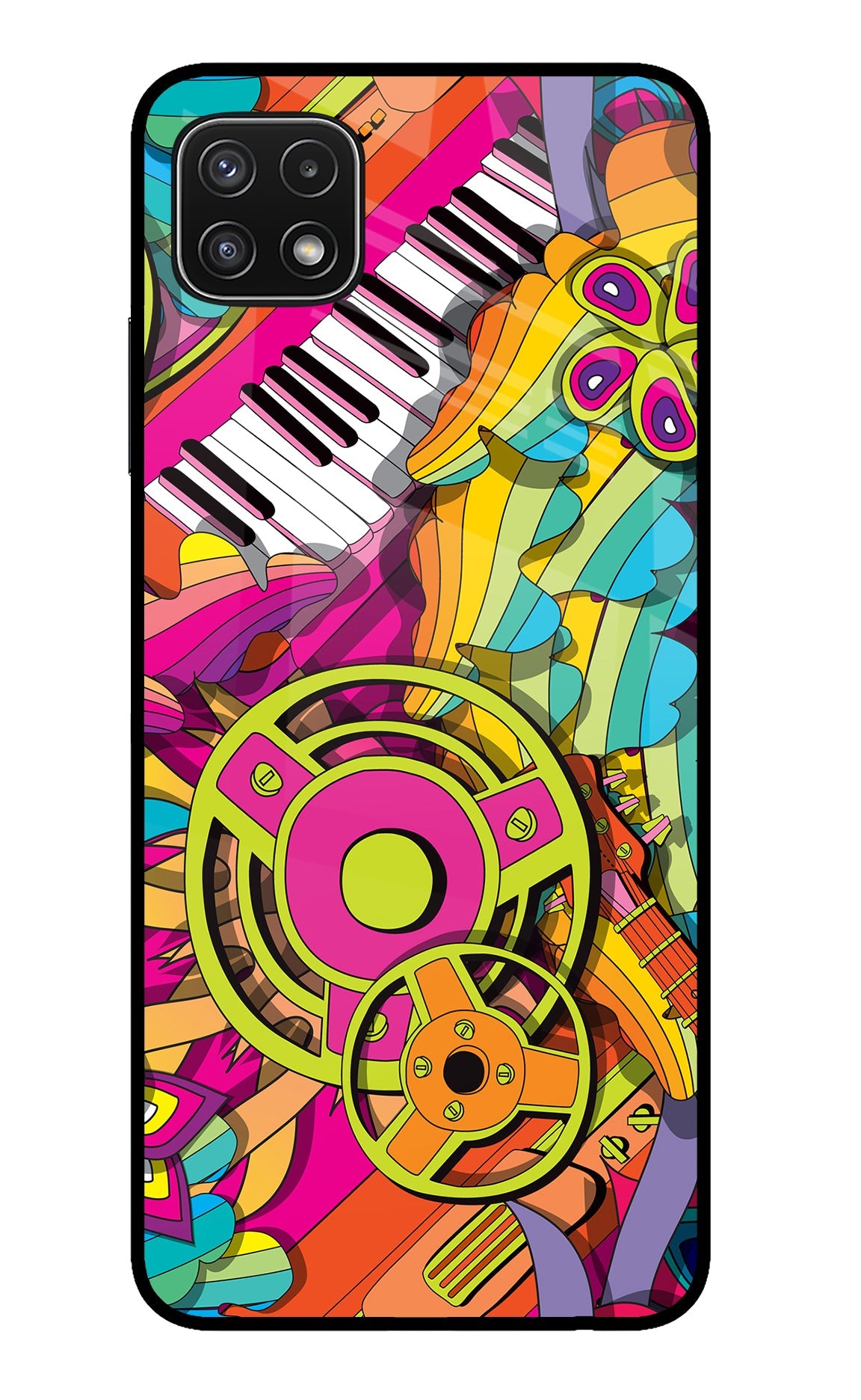 Music Doodle Samsung A22 5G Glass Case