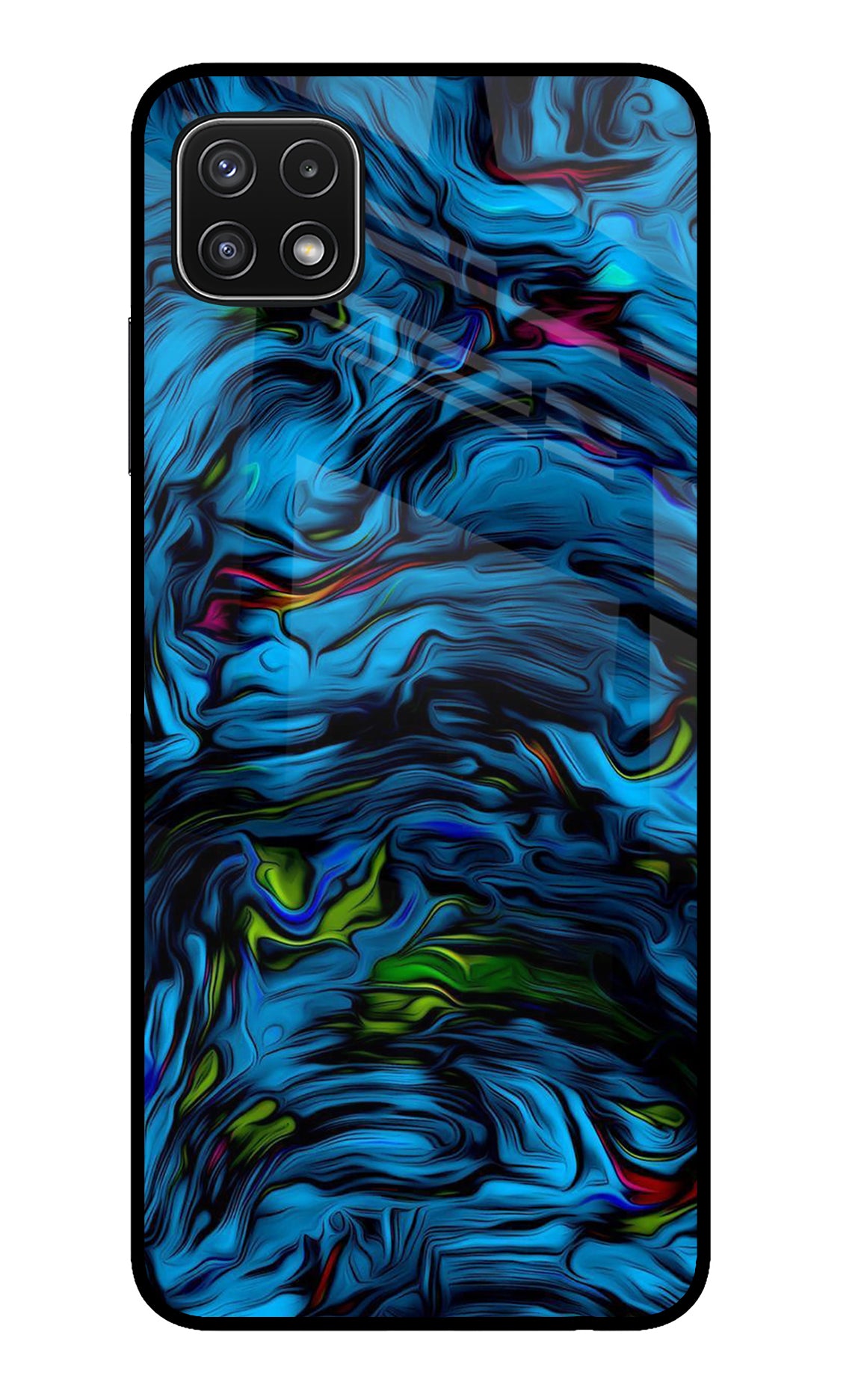 Dark Blue Abstract Samsung A22 5G Back Cover