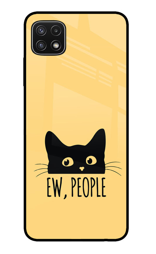 Ew People Catitude Samsung A22 5G Glass Case