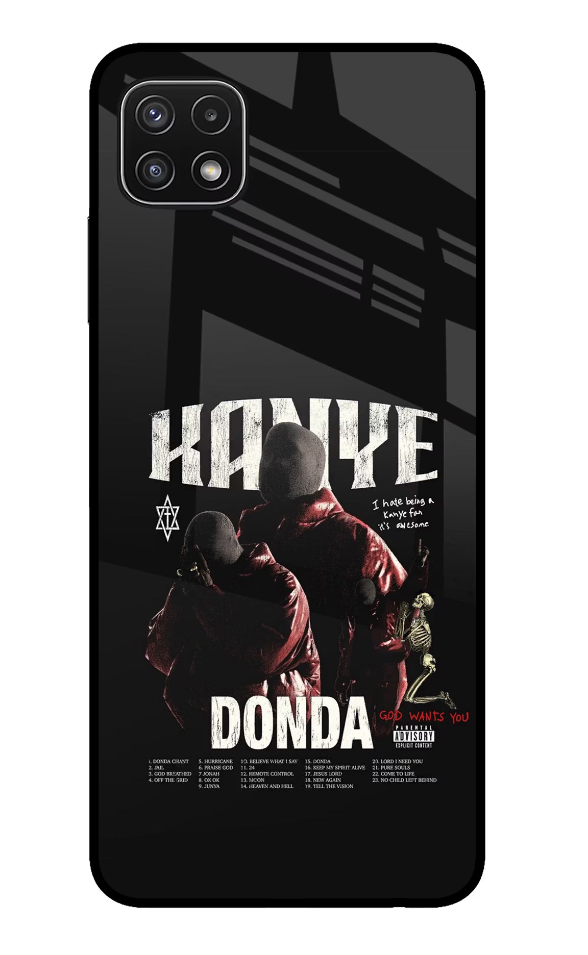 Donda Kanye West Samsung A22 5G Glass Case