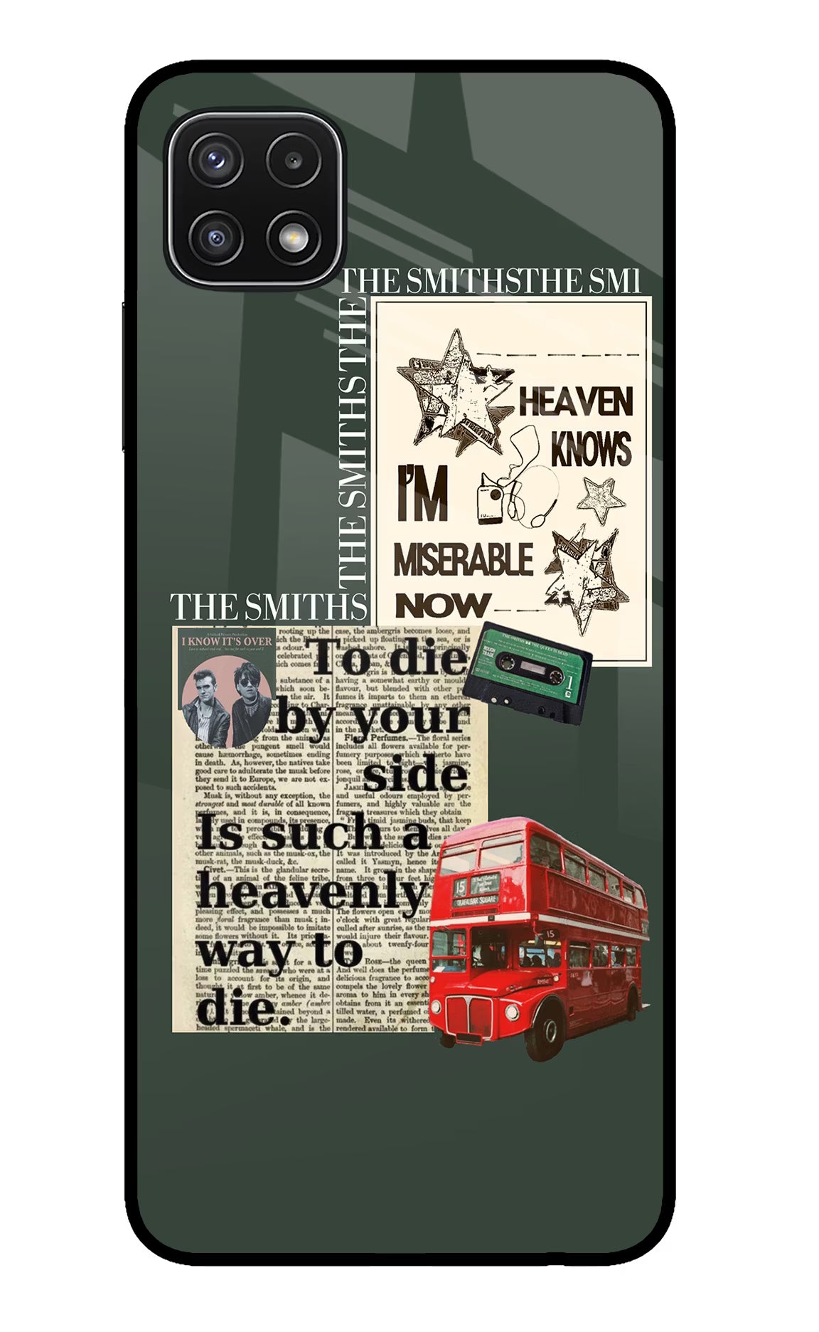 The Smiths Samsung A22 5G Glass Case Back Cover by Casekaro