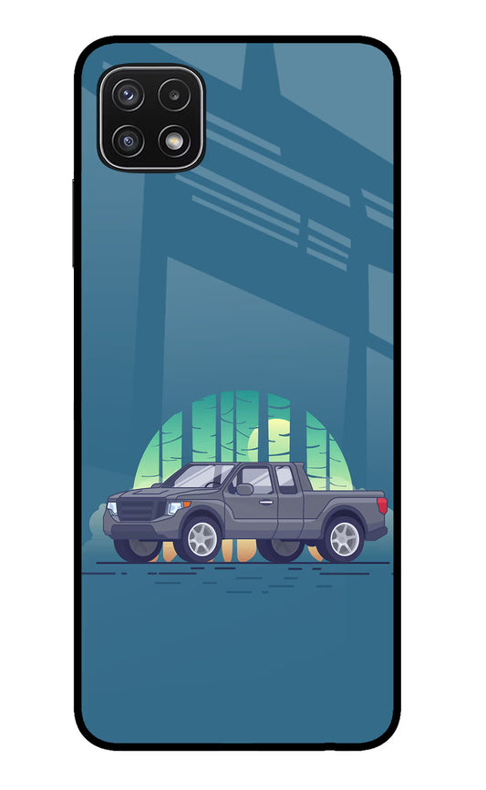 Retro Garage Vibe Samsung A22 5G Glass Case