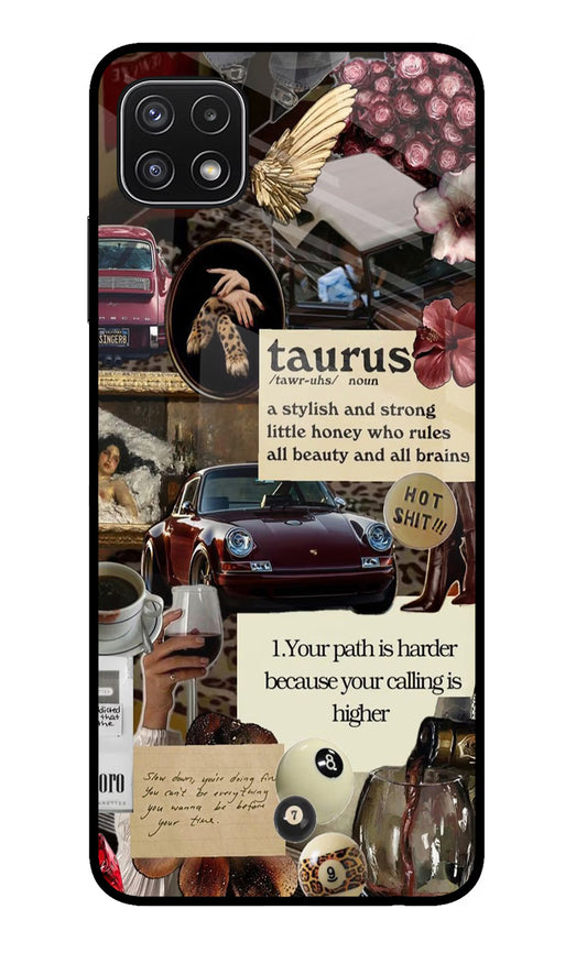 Taurus Zodiac Samsung A22 5G Glass Case