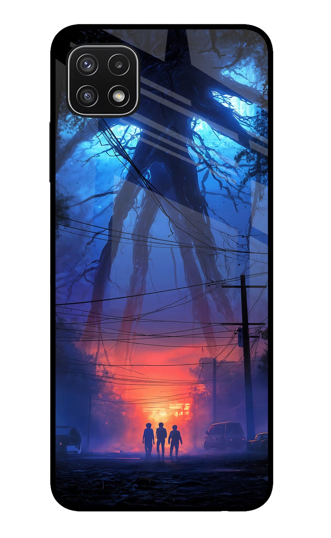 Ordinary Things Shadow Samsung A22 5G Glass Case Back Cover by Casekaro