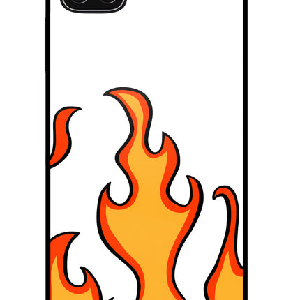 Fired Up – White Samsung A22 5G Glass Case