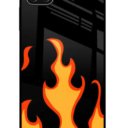 Fired Up – Black Samsung A22 5G Glass Case