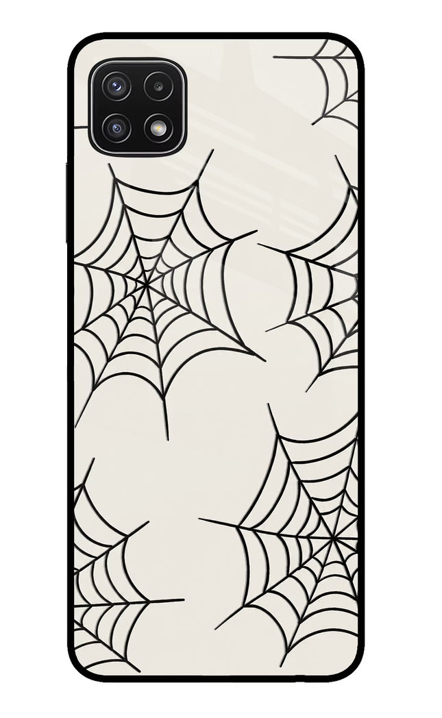 Spider Web Samsung A22 5G Glass Case
