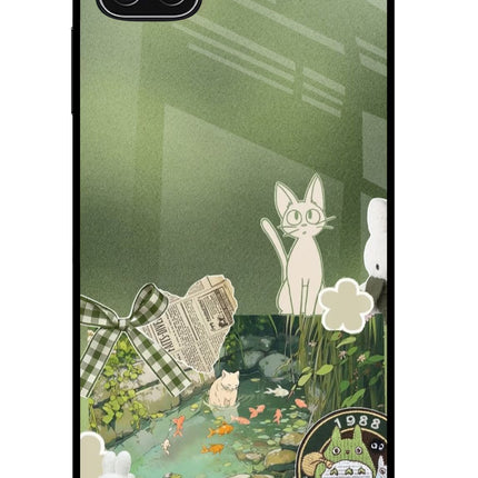 Aesthetic anime Samsung A22 5G Glass Case