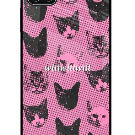 Pink Cats Samsung A22 5G Glass Case