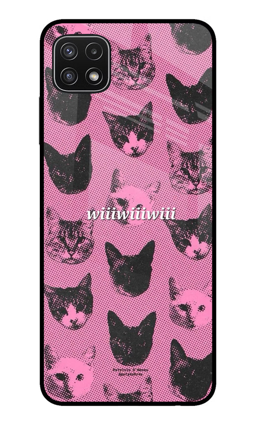 Pink Cats Samsung A22 5G Glass Case