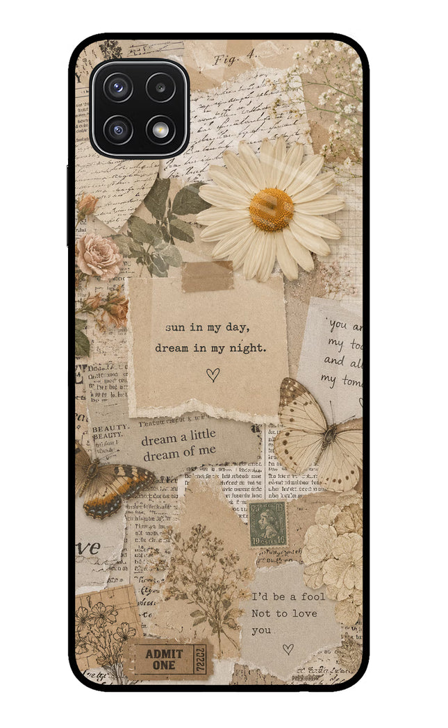 Vintage case Samsung A22 5G Glass Case
