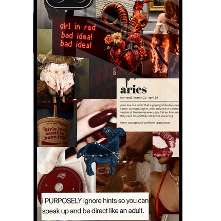 Zodiac Aries Samsung A22 5G Glass Case