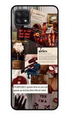 Zodiac Aries Samsung A22 5G Glass Case