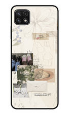 Soft Aesthetic Samsung A22 5G Glass Case