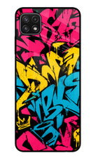 Graffiti Vibe Samsung A22 5G Glass Case