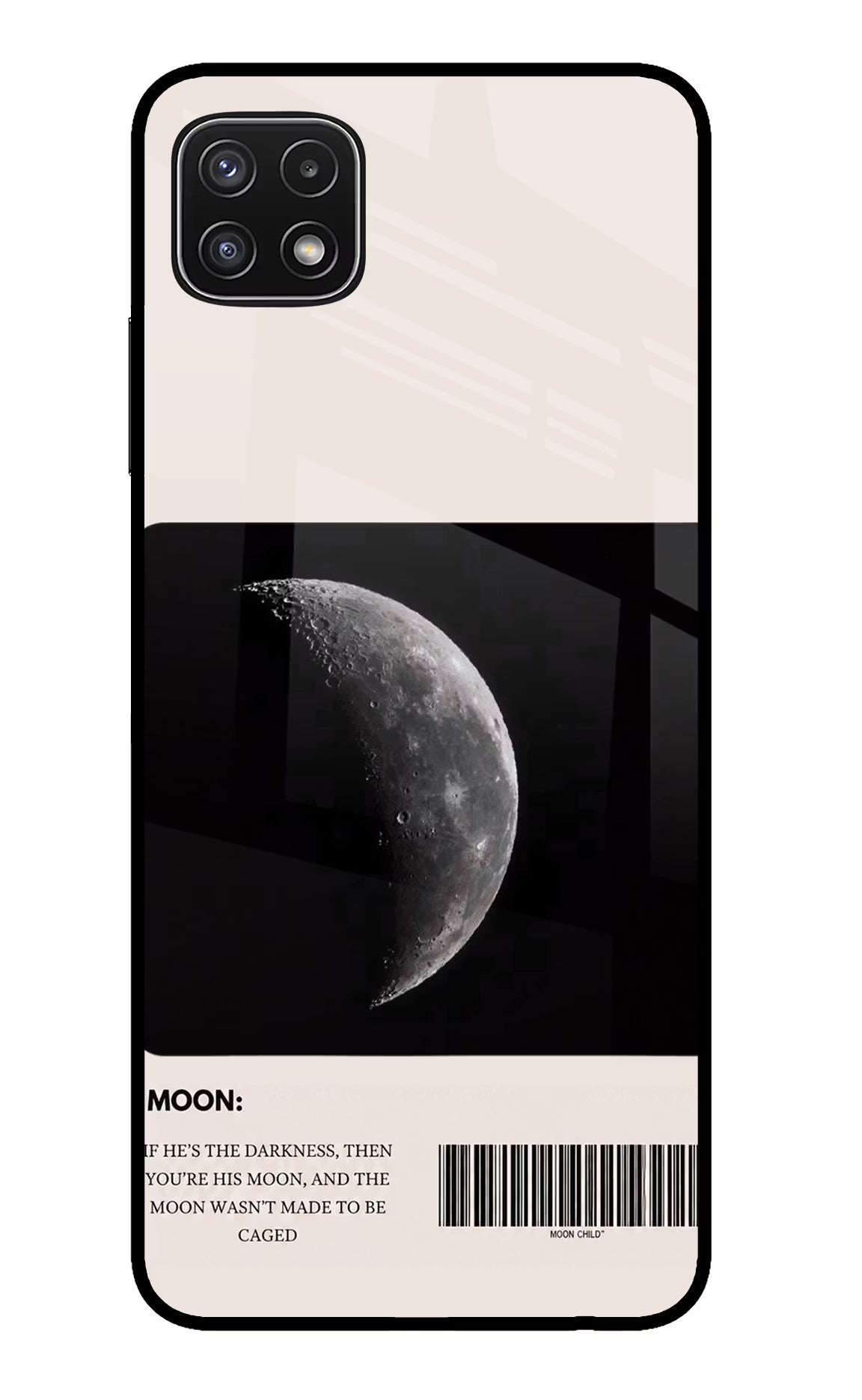 Moon Phase Samsung A22 5G Glass Case