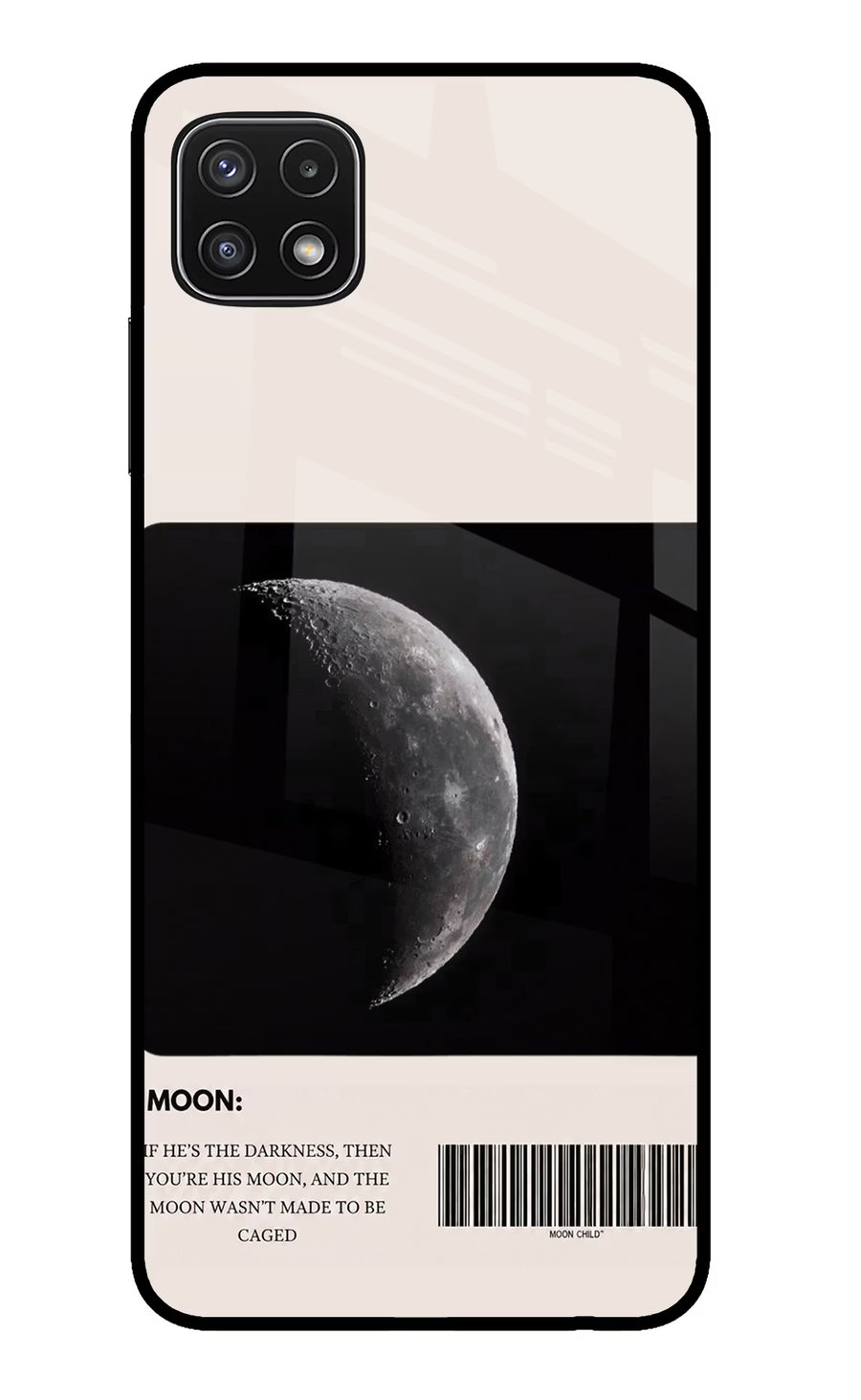 Moon Phase Samsung A22 5G Back Cover, Glass case