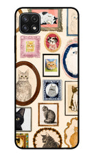 Mirror Cats Samsung A22 5G Glass Case