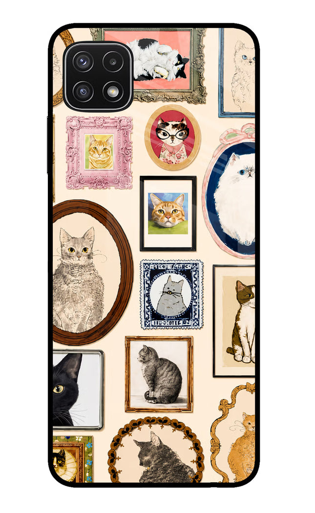 Mirror Cats Samsung A22 5G Glass Case