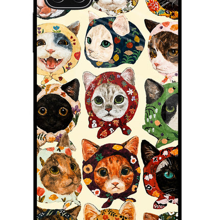 Cool Cat Samsung A22 5G Glass Case