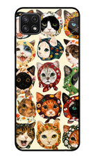 Cool Cat Samsung A22 5G Glass Case