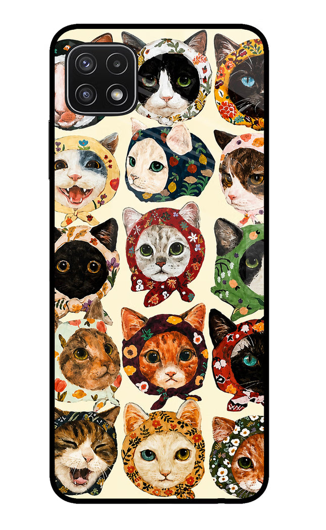 Cool Cat Samsung A22 5G Glass Case