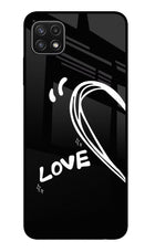 Love Line Samsung A22 5G Glass Case