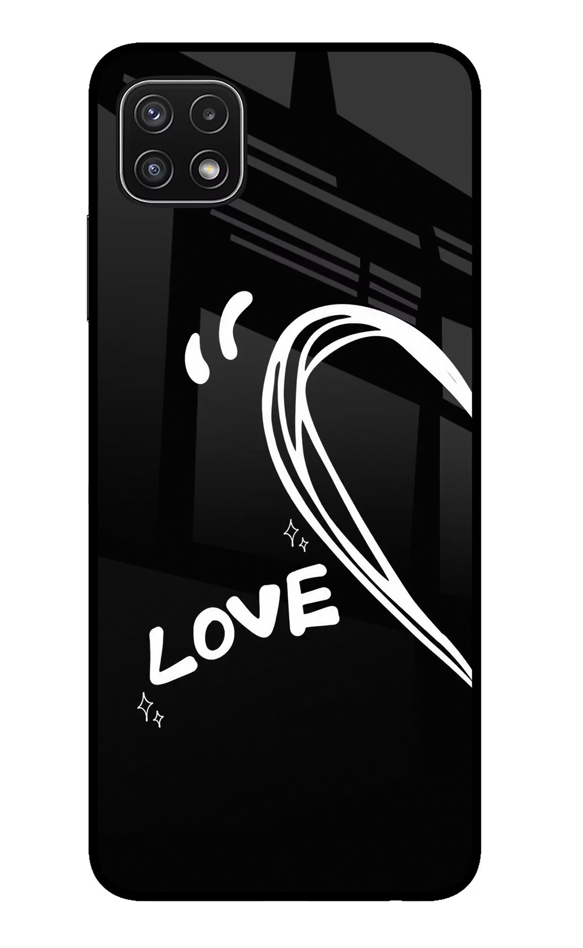 Love Line Samsung A22 5G Glass Case