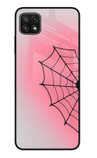 Pink Web Samsung A22 5G Glass Case