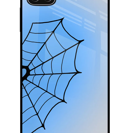Blue Web Samsung A22 5G Glass Case