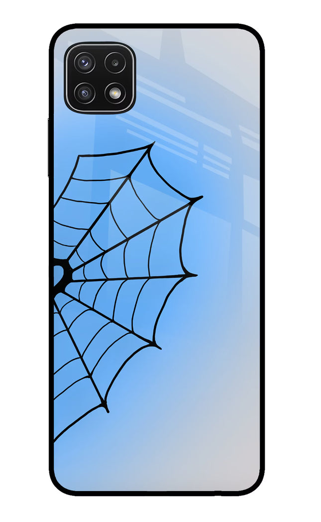Blue Web Samsung A22 5G Glass Case