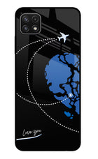 Love Orbit Samsung A22 5G Glass Case