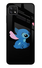 Stitch Crush Samsung A22 5G Glass Case