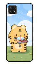 Tiger Treat Samsung A22 5G Glass Case