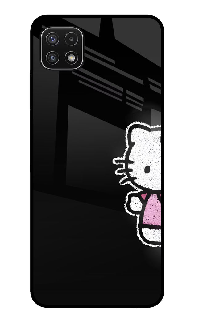 Kitty Charm Samsung A22 5G Glass Case