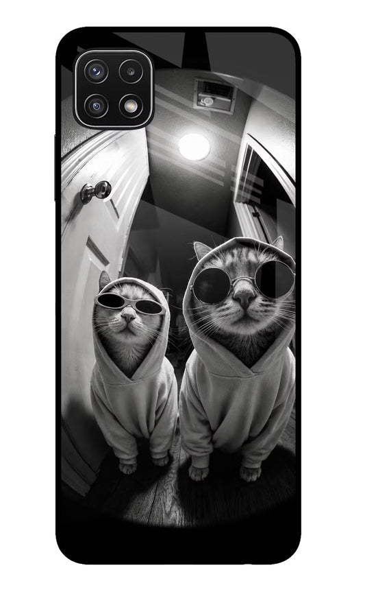 Hood Cats Samsung A22 5G Glass Case