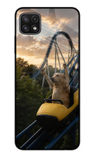 Rollercoaster Dog Samsung A22 5G Glass Case